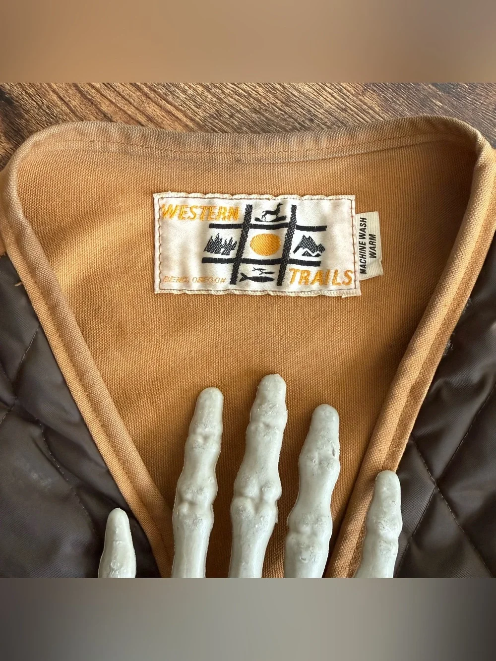 Vintage 60s Hunting Vest Western Trails ~ Size Medium